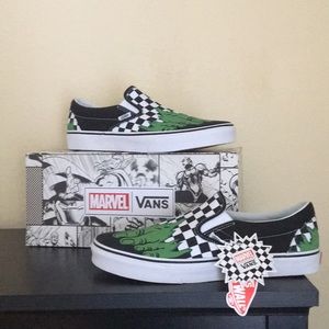 hulk checkered vans
